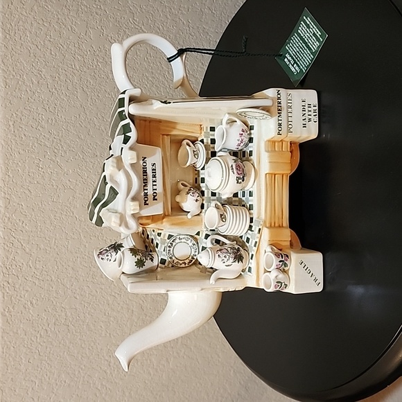 RARE Vintage Portmeirion Large China Stall Teapot, Botanic Garden Pattern - Picture 1 of 12